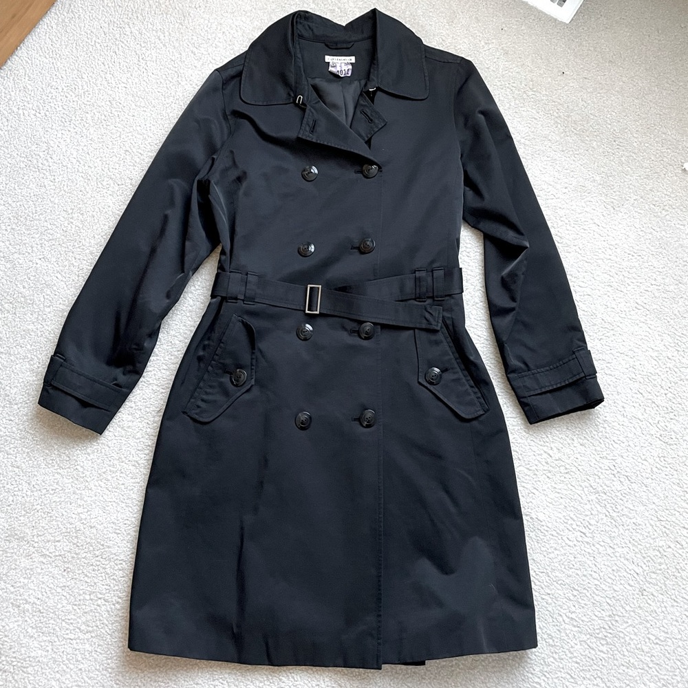 Cutter & Buck Black Trench Coat